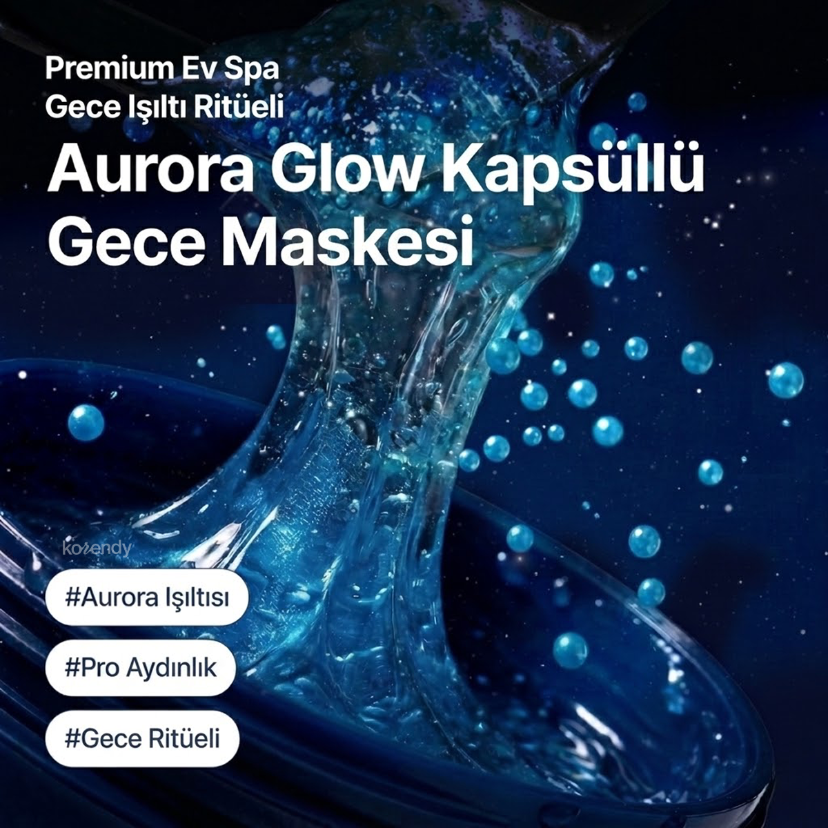 Torhop - Finlande Aurora Night Glow Mask  (Parlatıcı ve Besleyici Aurora Kapsüllü Gece Maskesi) 60g (%15-%30 Lansman İndirimi)