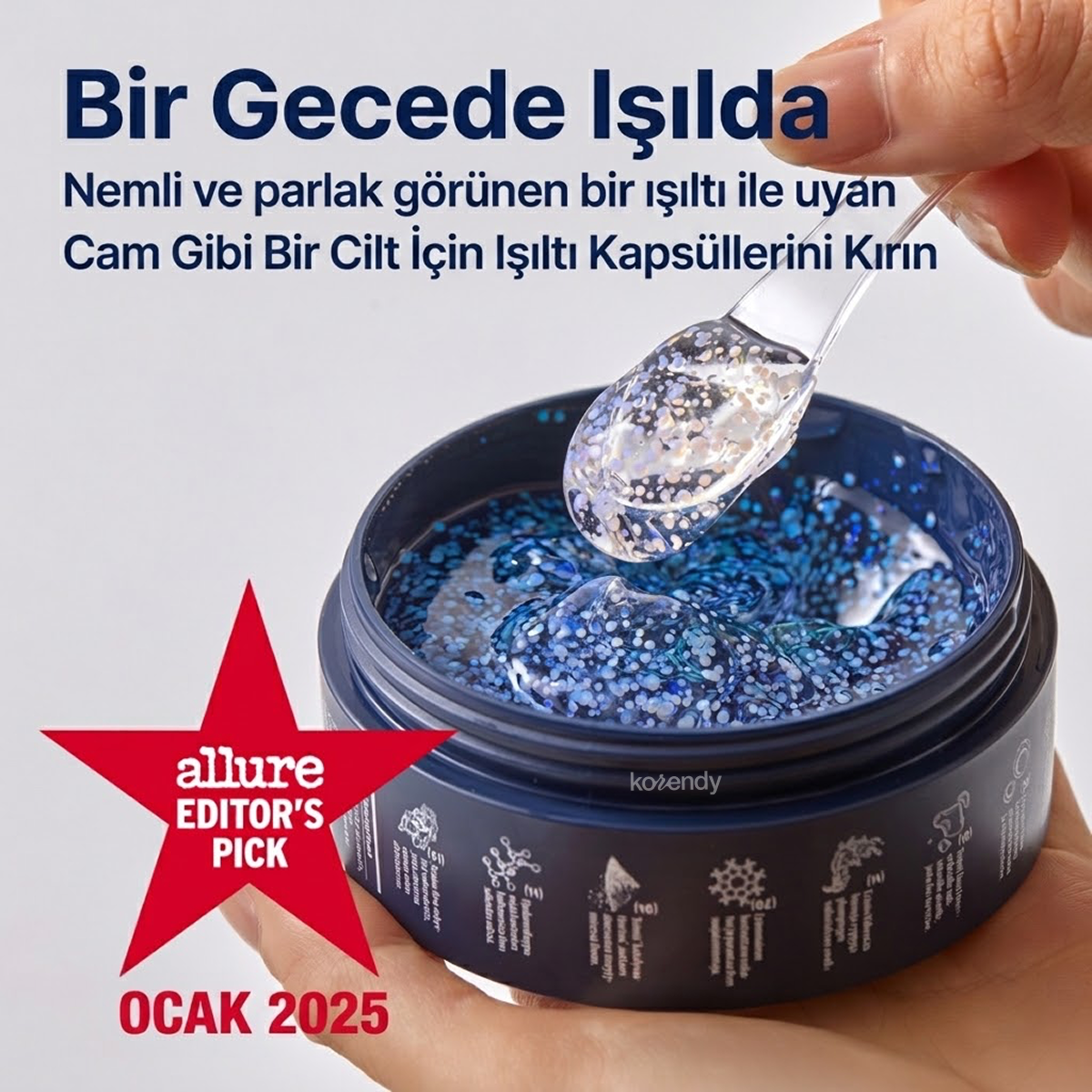 Torhop - Finlande Aurora Night Glow Mask  (Parlatıcı ve Besleyici Aurora Kapsüllü Gece Maskesi) 60g (%15-%30 Lansman İndirimi)