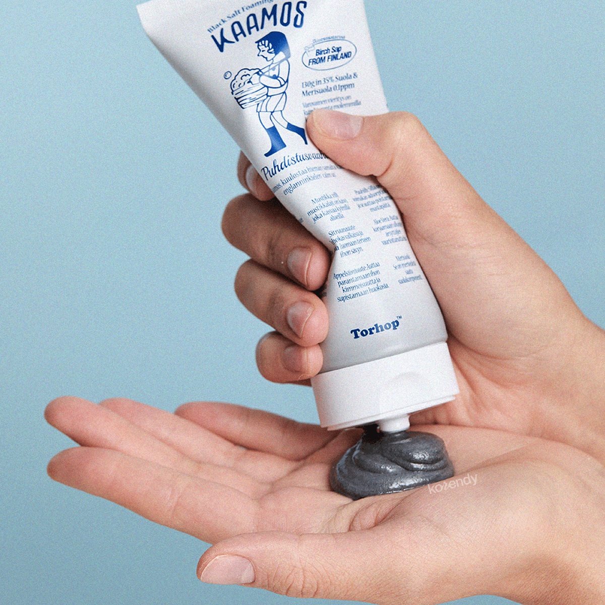 Torhop - Kaamos Black Salt Foaming Cleanser  (Arındırıcı ve Sebum Dengeleyici Siyah Tuz ve Kömür Tozlu Köpük Temizleyici) 130g (%15-%30 Lansman İndirimi)