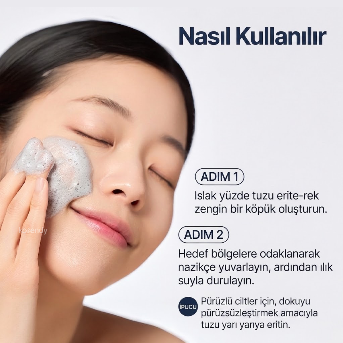 Torhop - Kaamos Black Salt Foaming Cleanser  (Arındırıcı ve Sebum Dengeleyici Siyah Tuz ve Kömür Tozlu Köpük Temizleyici) 130g (%15-%30 Lansman İndirimi)