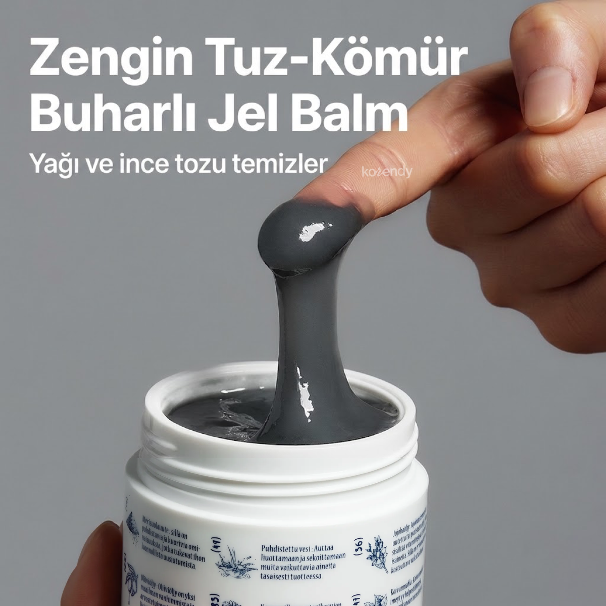 Torhop - Kaamos Black Salt Warm Steam Cleansing Gel Balm (Termal Etkili Siyah Tuz ve Kömürlü Temizleme Jel Balmı) 100g (%15-%30 Lansman İndirimi)