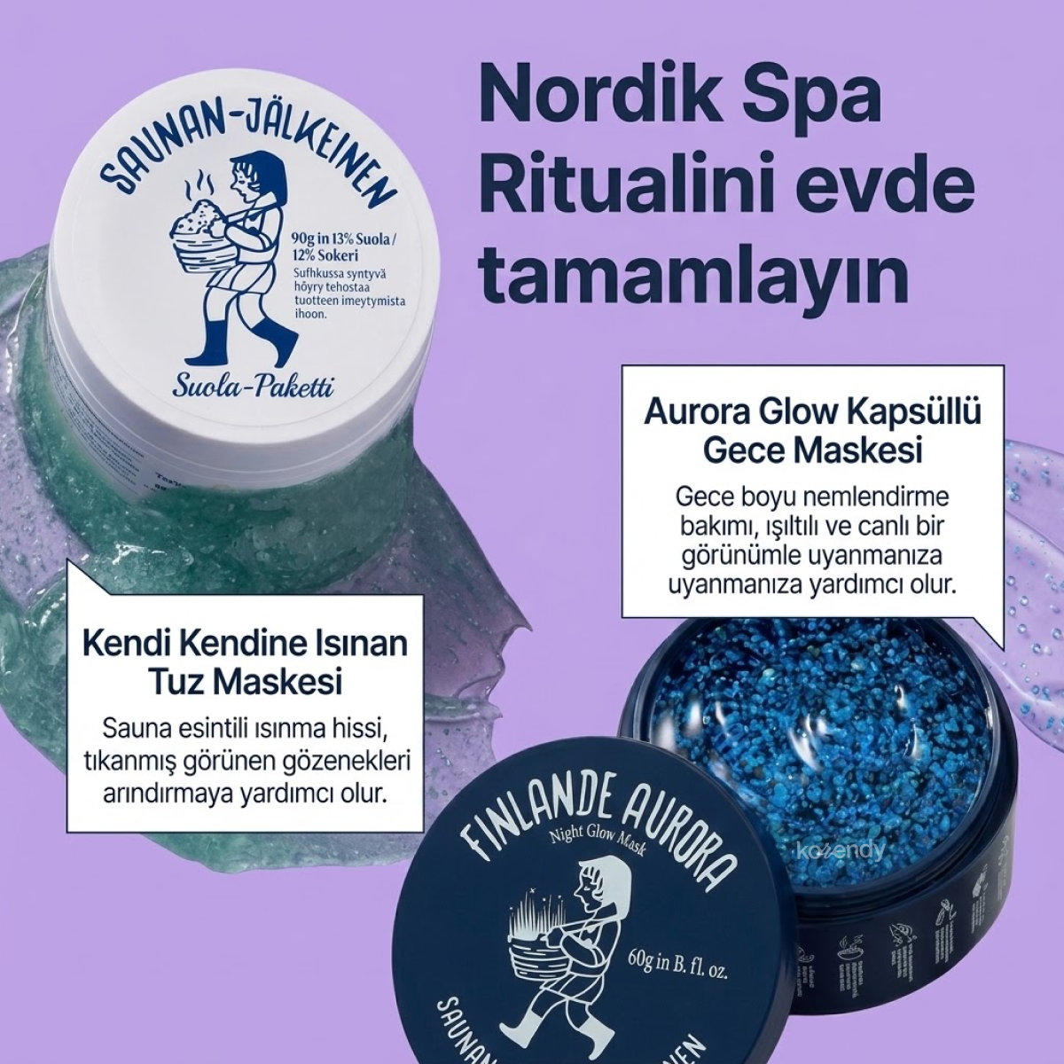 Torhop - Saunan Heating Salt Mask (Gözenek ve Fazla Sebum Karşıtı Isınan Finlandiya Saunası Etkili Maske) (%15-%30 Lansman İndirimi)