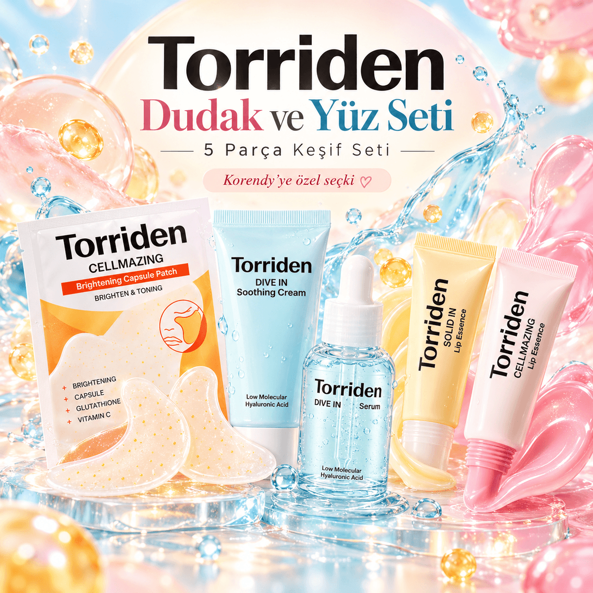 Torriden - Dudak, Yüz ve Göz Keşif Seti (5 Parça)