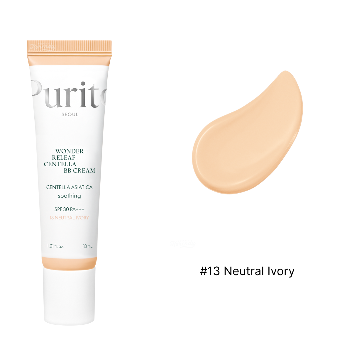 Purito - Wonder Releaf Centella BB Cream SPF30 PA+++ (Yüksek Örtücü Besleyici Centella Özlü BB Krem) 30ml