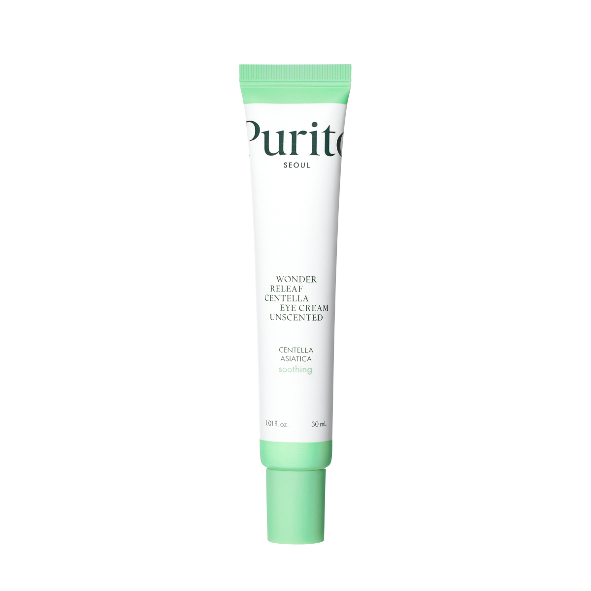 Purito - Wonder Releaf Centella Eye Cream Unscented (Şişlik Karşıtı Elastikiyet Koruyucu Centella ve Peptitli Göz Kremi) 30ml