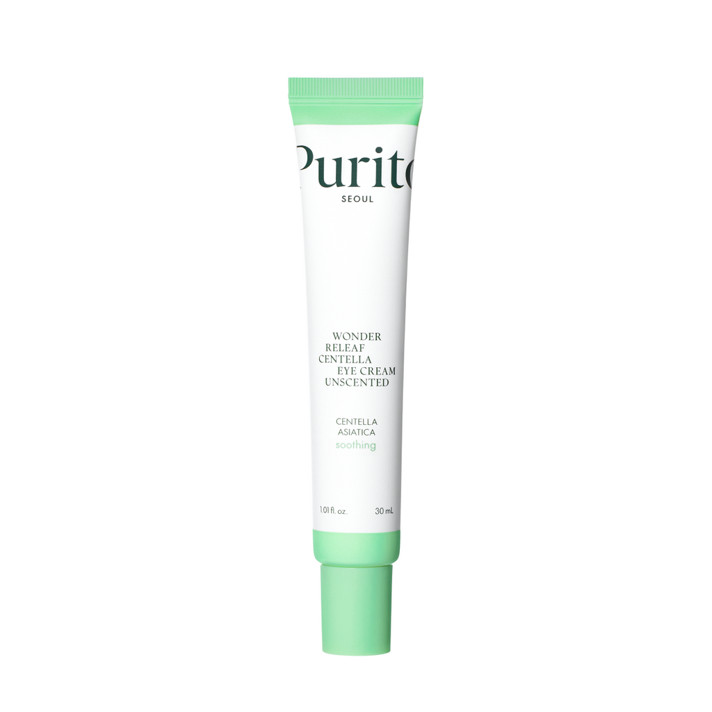 Purito - Wonder Releaf Centella Eye Cream Unscented (Şişlik Karşıtı Elastikiyet Koruyucu Centella ve Peptitli Göz Kremi) 30ml