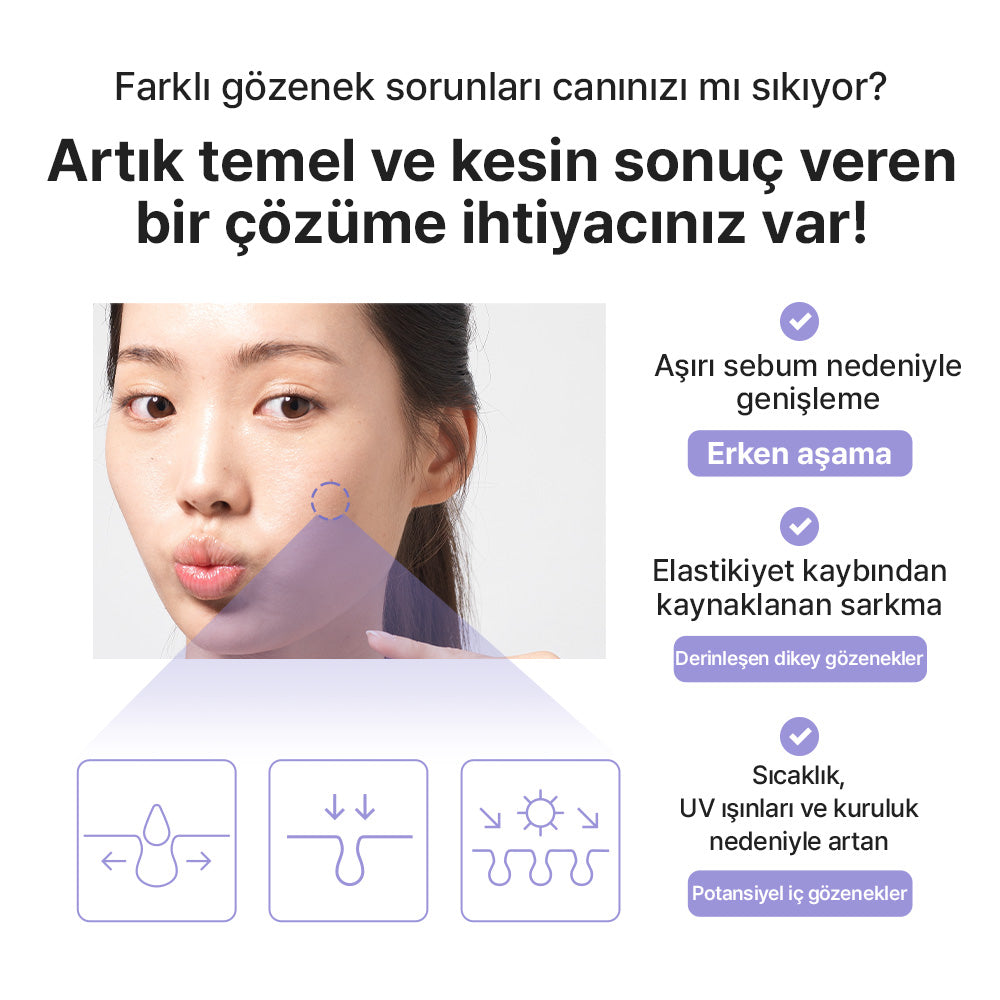 Mamonde - Pore Shrinker Bakuchiol Cream (Geniş Gözenek ve İnce Çizgi Önleyici Bakuchiol İçeren Krem) 60ml (%20 Lansman İndirimli)