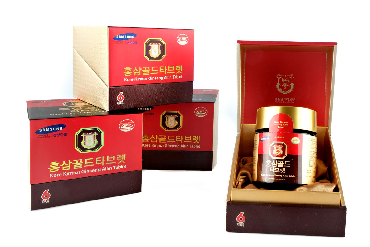 KGNF - Kore Kırmızı Ginseng Tablet 80 Tablet (48gr) Kırmızı Ginsengli Yaşlanma Karşıtı Takviye Edici Gıda