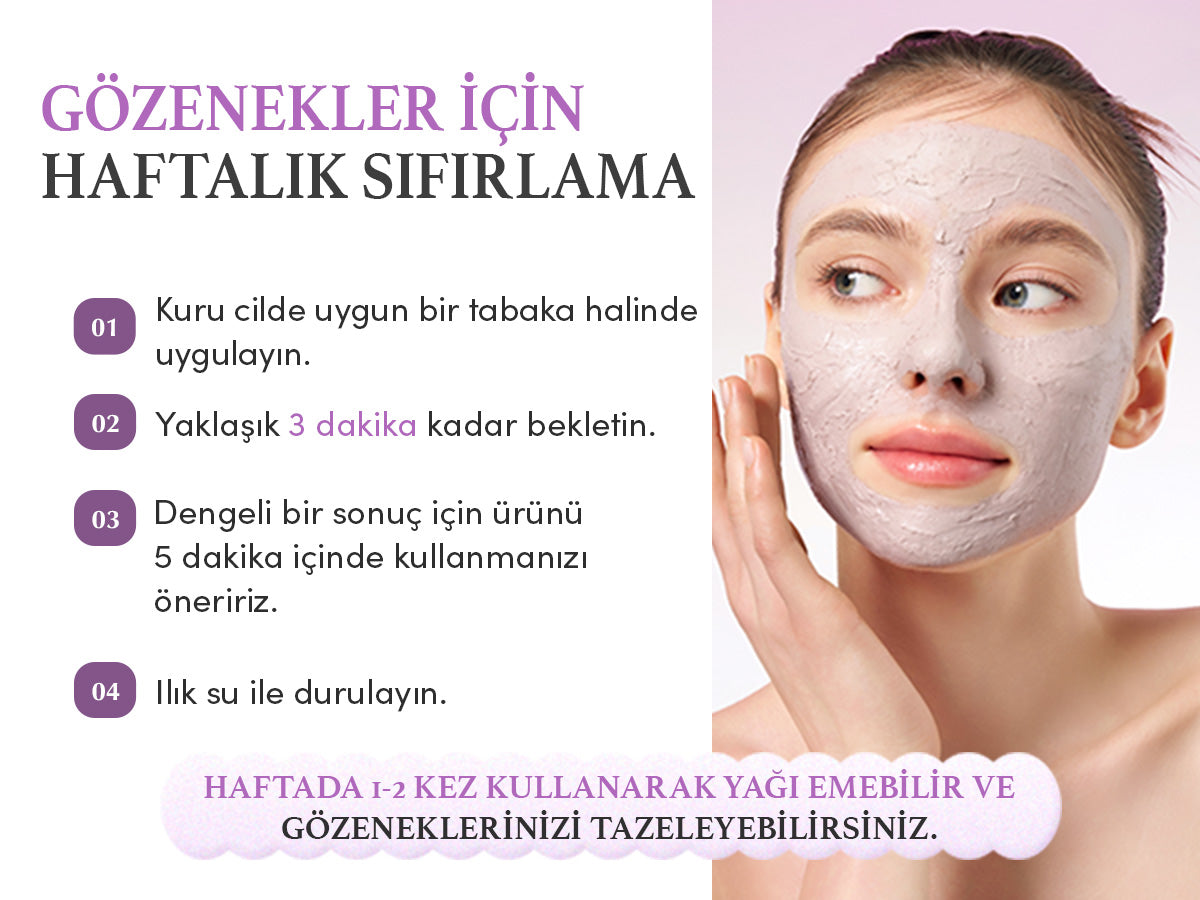 EqqualBerry - Purple Rice Pore Purifying Pack Cleanser (Geniş Gözenek Önleyici ve Ölü Deri Arındırıcı Mor Pirinçli Temizleyici) 130gr