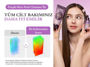 EqqualBerry - Purple Rice Pore Purifying Pack Cleanser (Geniş Gözenek Önleyici ve Ölü Deri Arındırıcı Mor Pirinçli Temizleyici) 130gr