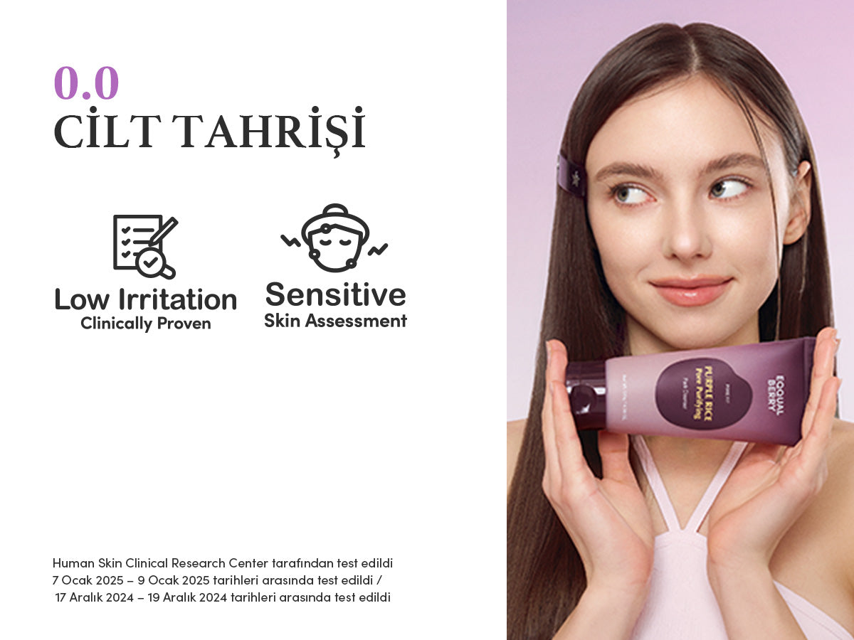 EqqualBerry - Purple Rice Pore Purifying Pack Cleanser (Geniş Gözenek Önleyici ve Ölü Deri Arındırıcı Mor Pirinçli Temizleyici) 130gr