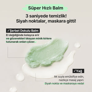 Mamonde - Amazing Deep Mint Cleansing Balm (Siyah Nokta ve Geniş Gözenek Önleyici AHA BHA PHA İçeren Temizleyici Balm) 90ml (%20 Lansman İndirimli)