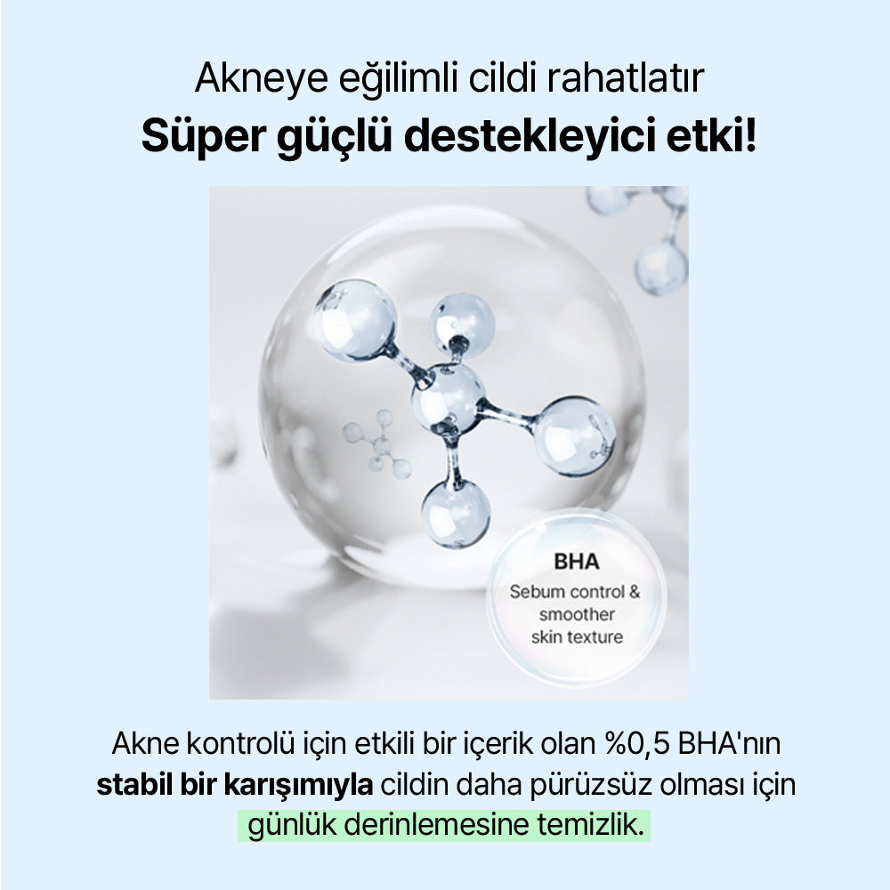 Mamonde - Amazing Deep Mint Cleansing Foam (Geniş Gözenek Önleyici Salisilik Asitli Hafif Alkali Temizleyici) 120ml