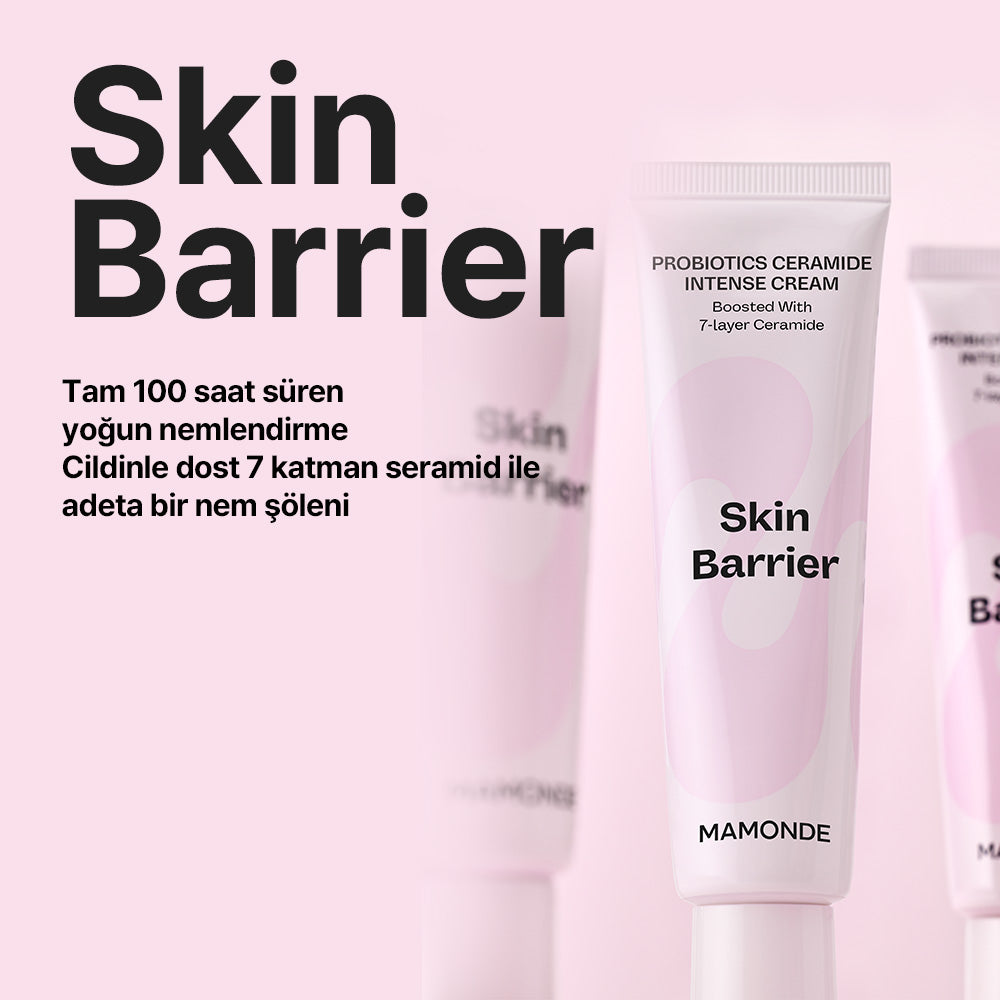 Mamonde - Probiotics Ceramide Intense Cream (Bariyer Koruyucu ve Yoğun Nemlendirici Stabilize Seramidli Krem) 60ml (%20 Lansman İndirimli)