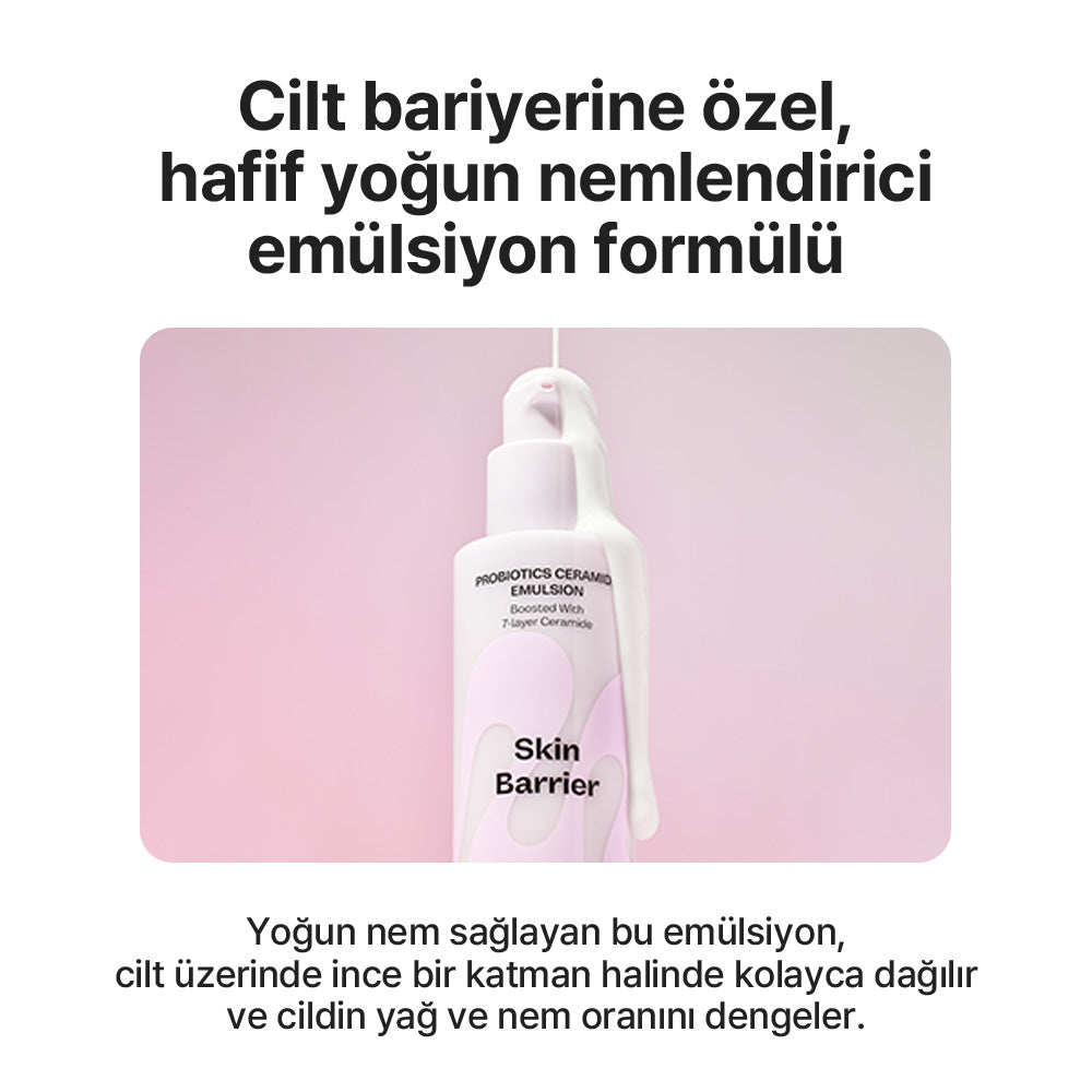 Mamonde - Probiotics Ceramide Emulsion (Bariyer Koruyucu ve Yoğun Nemlendirici Seramidli Emülsiyon) 150ml (%20 Lansman İndirimli)