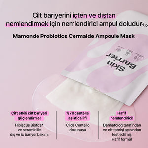 Mamonde - Probiotics Ceramide Ampoule Mask Pack (Bariyer Koruyucu ve Yoğun Nemlendirici Seramidli Ampul Maske) 23ml (%20 Lansman İndirimli)