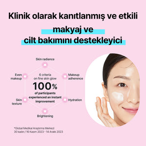 Mamonde - Flora Glow Rose Smoothing Cream (Cildi Pürüzsüz ve Yumuşak Tutan Parlatıcı Gül Peptitli Krem) 50ml (%20 Lansman İndirimli)