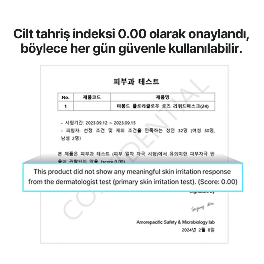 Mamonde - Flora Glow Rose Liquid Mask (Ölü Deri Arındırıcı Pürüzsüzlük Koruyucu ve Parlatıcı Gül Peptitli Sıvı Maske) 80ml