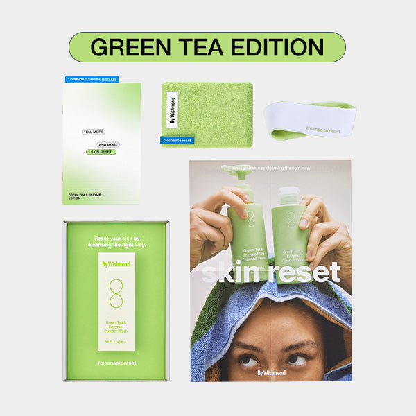 By Wishtrend - TMI BOX Green Tea & Enzyme Cleanser Duo (Yeşil Çaylı Enzimli Cilt Sıfırlama Seti)