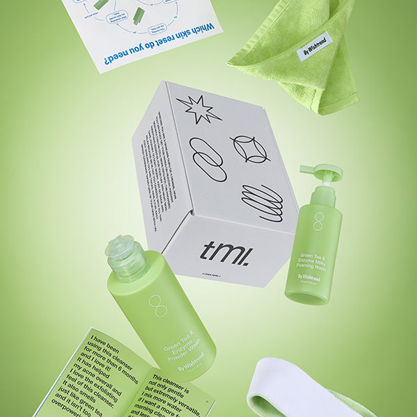 By Wishtrend - TMI BOX Green Tea & Enzyme Cleanser Duo (Yeşil Çaylı Enzimli Cilt Sıfırlama Seti)