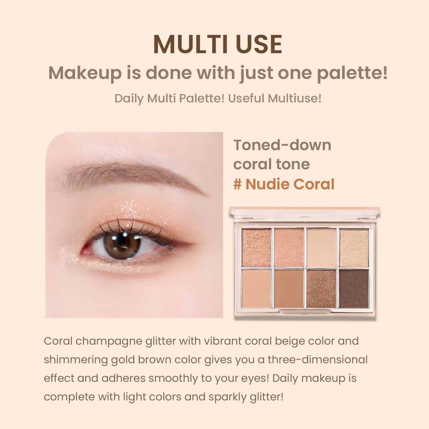 Heimish - Dailism Smudge Eye Palette (Tüm Cilt Tonlarına Uyumlu Göz Paleti) 14g (%65'e varan indirim)