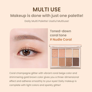 Heimish - Dailism Smudge Eye Palette (Tüm Cilt Tonlarına Uyumlu Göz Paleti) 14g (%65'e varan indirim)