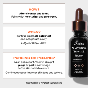 Jumiso - All Day Vitamin Pure C 5.5 Glow Serum (Leke Karşıtı Parlatıcı Saf C Vitamini Serumu) 30ml