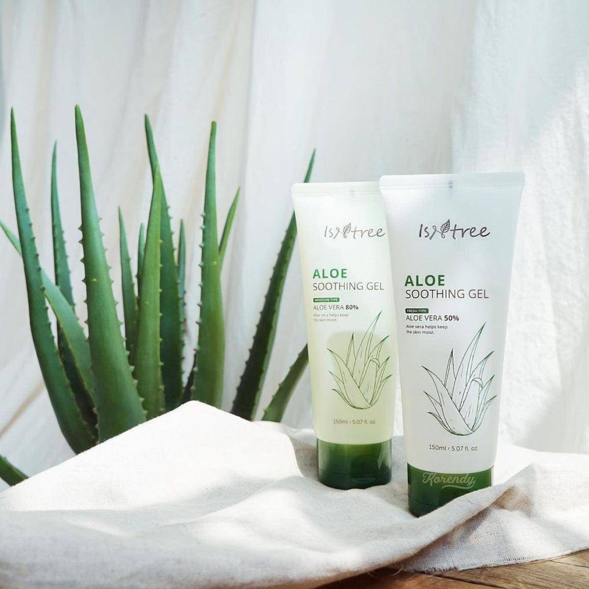 Isntree - Aloe Soothing Gel, Fresh (Aloe Veralı Sakinleştirici Jel) 150ml Jel Korendy Türkiye Turkey Kore Kozmetik Kbeauty Cilt Bakım 