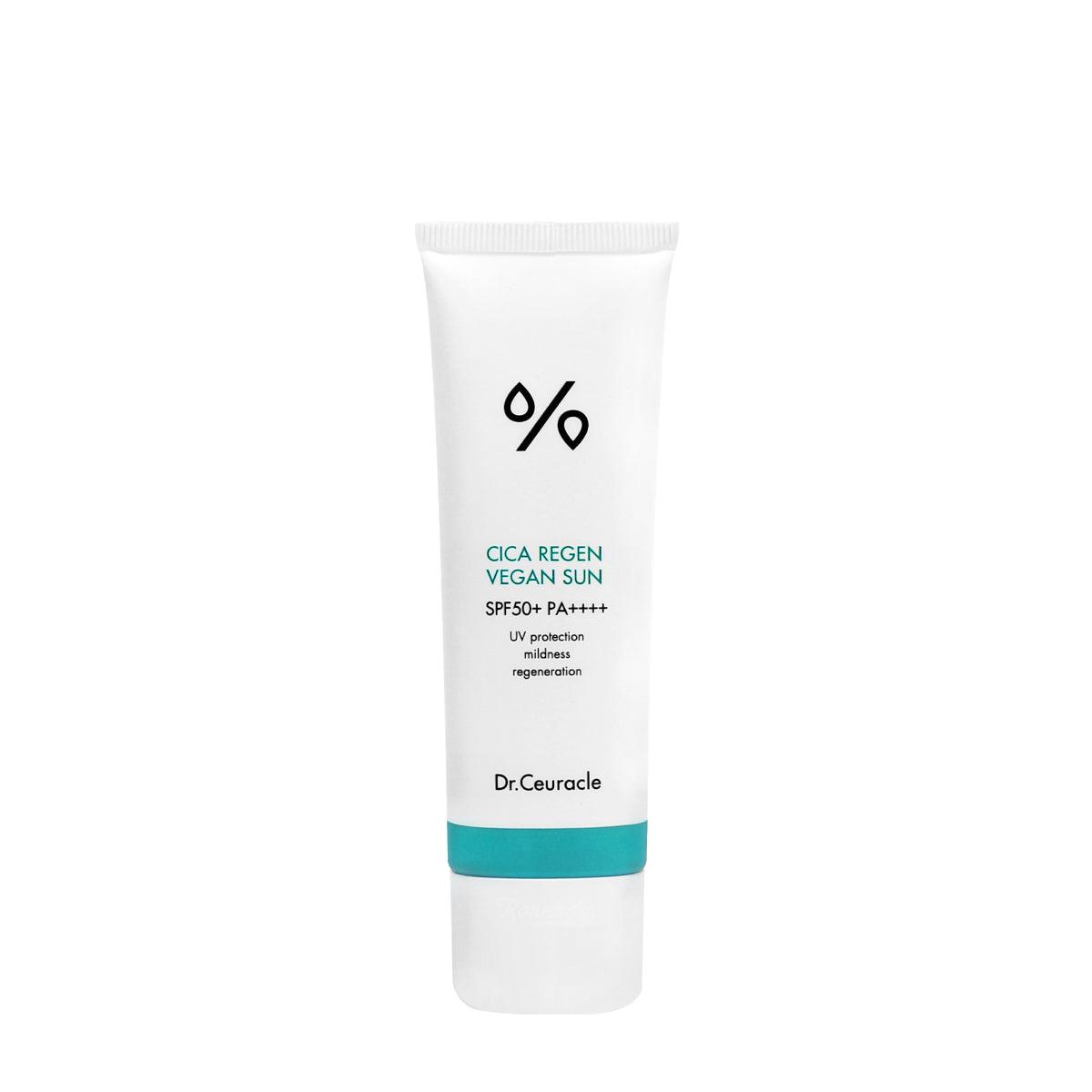 Dr.Ceuracle Cica Regen Vegan Sun SPF PA++++ Yatıştırıcı Kimyasal Filtreli UV Koruyucu Krem ml