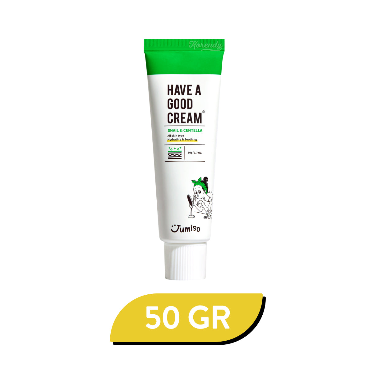 Jumiso - Snail & Centella Cream - Salyangoz Müsinli Leke Karşıtı Yağlandırma Yapmayan Krem 50gr