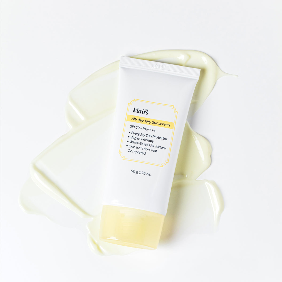 Klairs - All Day Airy Sunscreen SPF 50+ PA++++ Hafif Dokulu Su Bazlı Güneş Koruyucu Krem 50gr