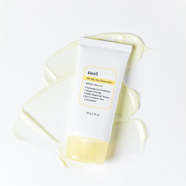 Klairs - All Day Airy Sunscreen SPF 50+ PA++++ Hafif Dokulu Su Bazlı Güneş Koruyucu Krem 50gr