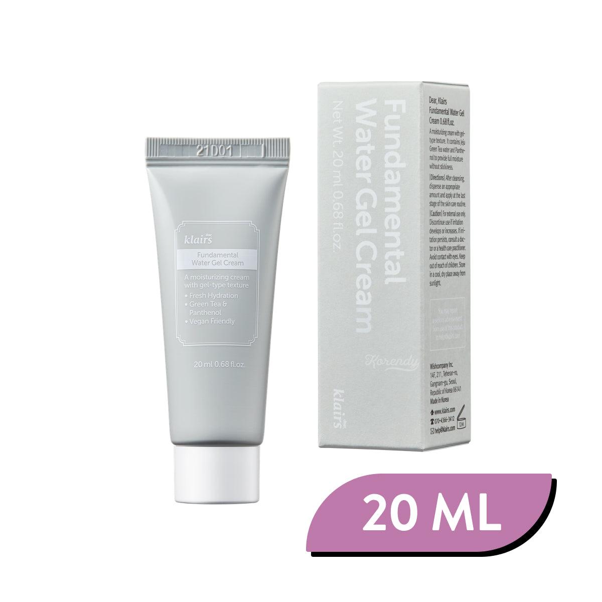 Klairs - Fundamental Water Gel Cream 20ml/70ml Krem Korendy Türkiye Turkey Kore Kozmetik Kbeauty Cilt Bakım 