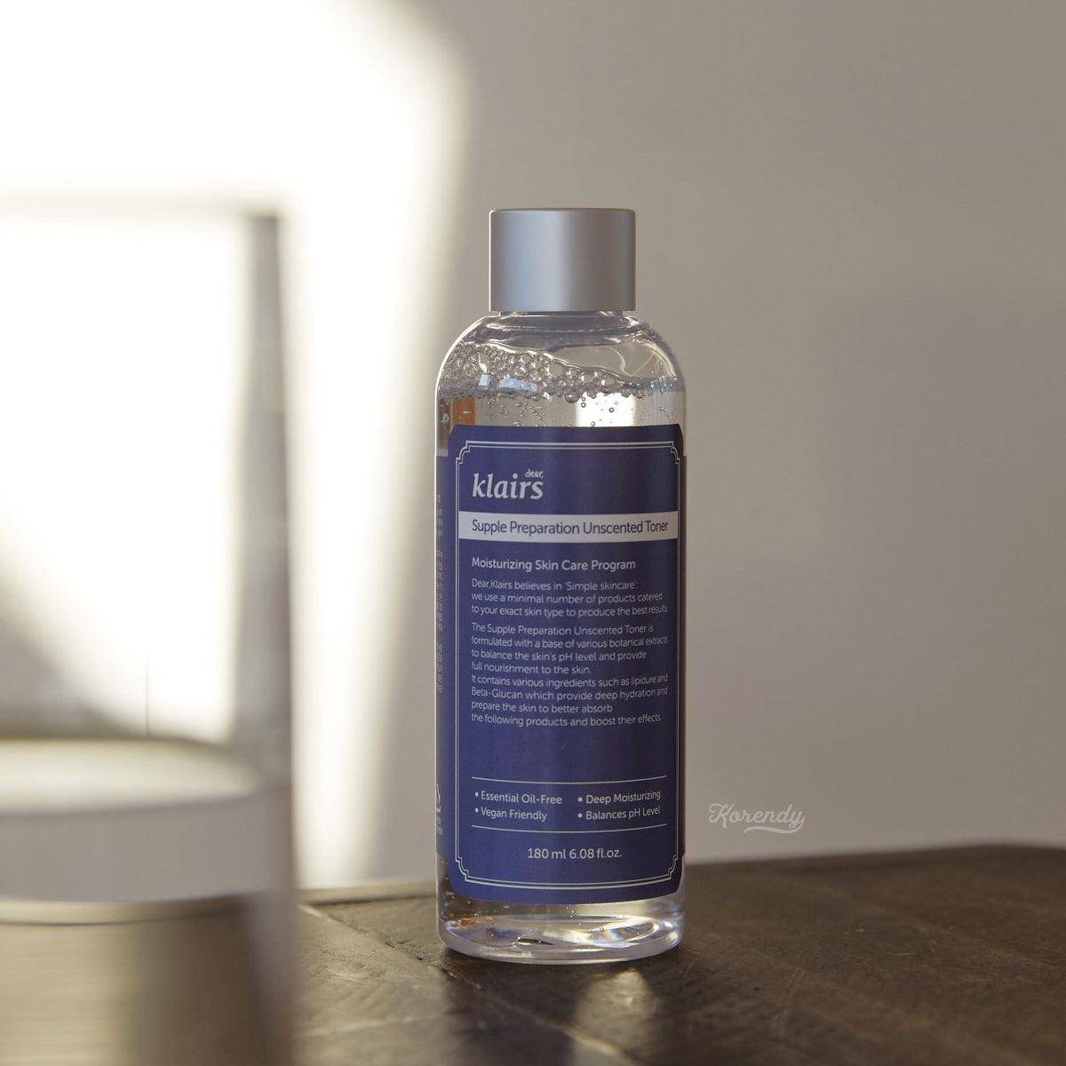 Klairs - Supple Preparation Facial Unscented Toner 30ml/180ml (Kokusuz) Tonik Korendy Türkiye Turkey Kore Kozmetik Kbeauty Cilt Bakım 