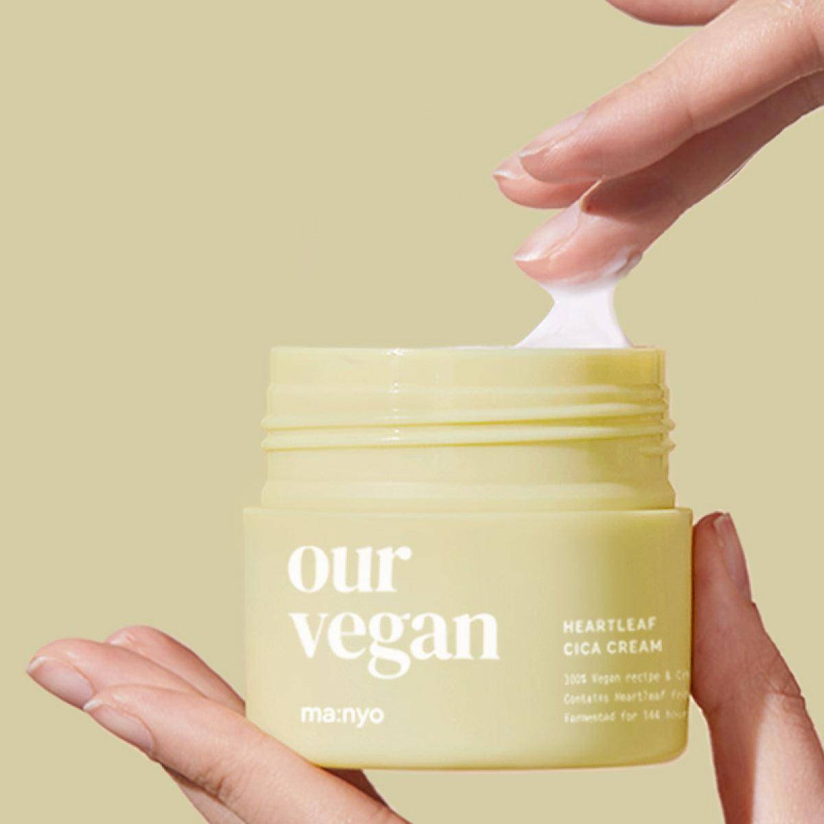 Our Vegan - Heartleaf Cica Cream 100ml Krem Korendy Türkiye Turkey Kore Kozmetik Kbeauty Cilt Bakım 