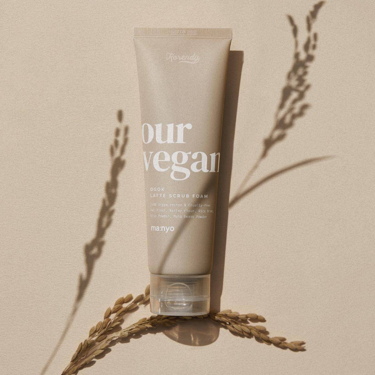 Our Vegan - Ogok Latte Scrub Foam 120ml Peeling Korendy Türkiye Turkey Kore Kozmetik Kbeauty Cilt Bakım 