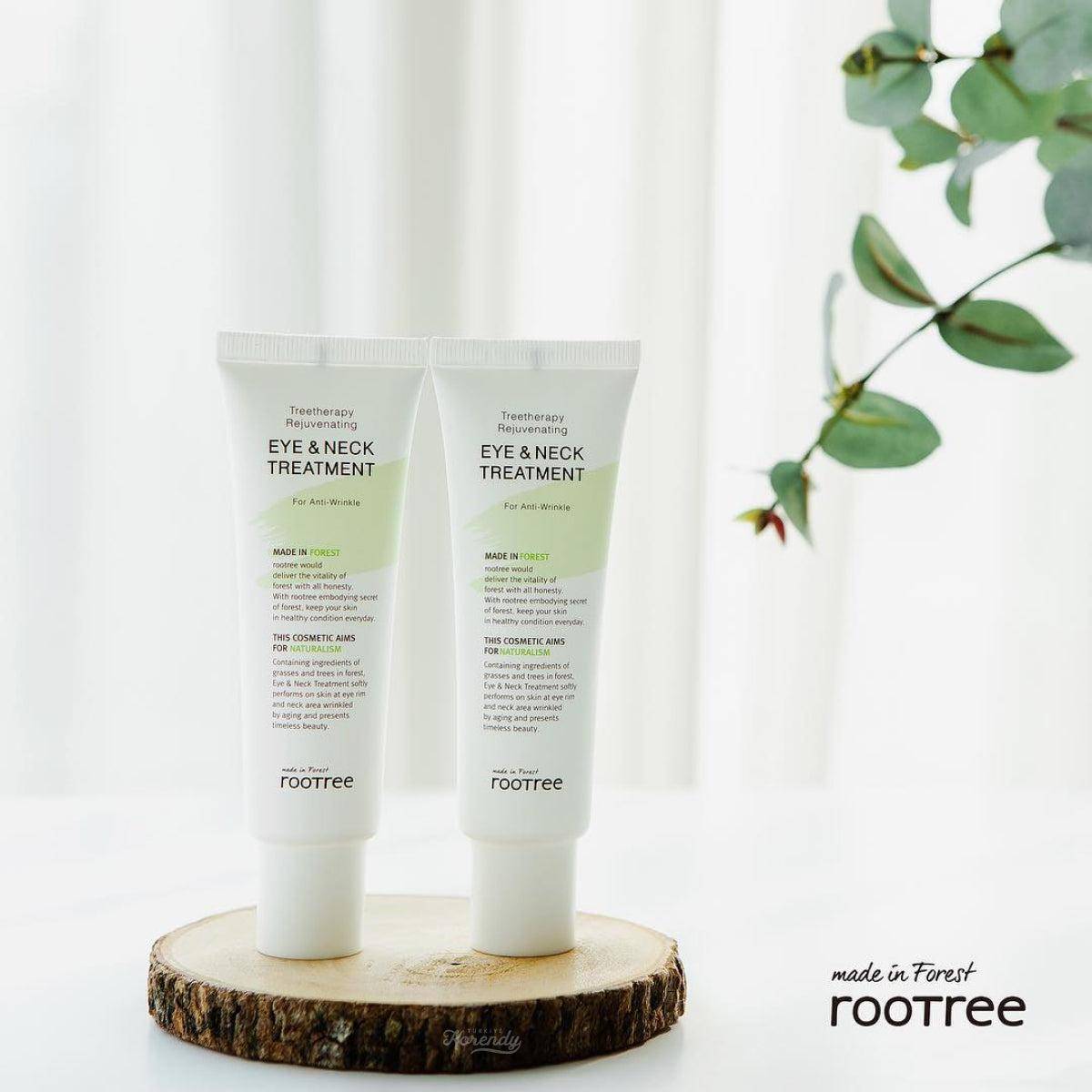 Rootree - Tree Therapy Rejuvenating Eye Neck Treatment 50g Krem (Göz) Korendy Türkiye Turkey Kore Kozmetik Kbeauty Cilt Bakım 