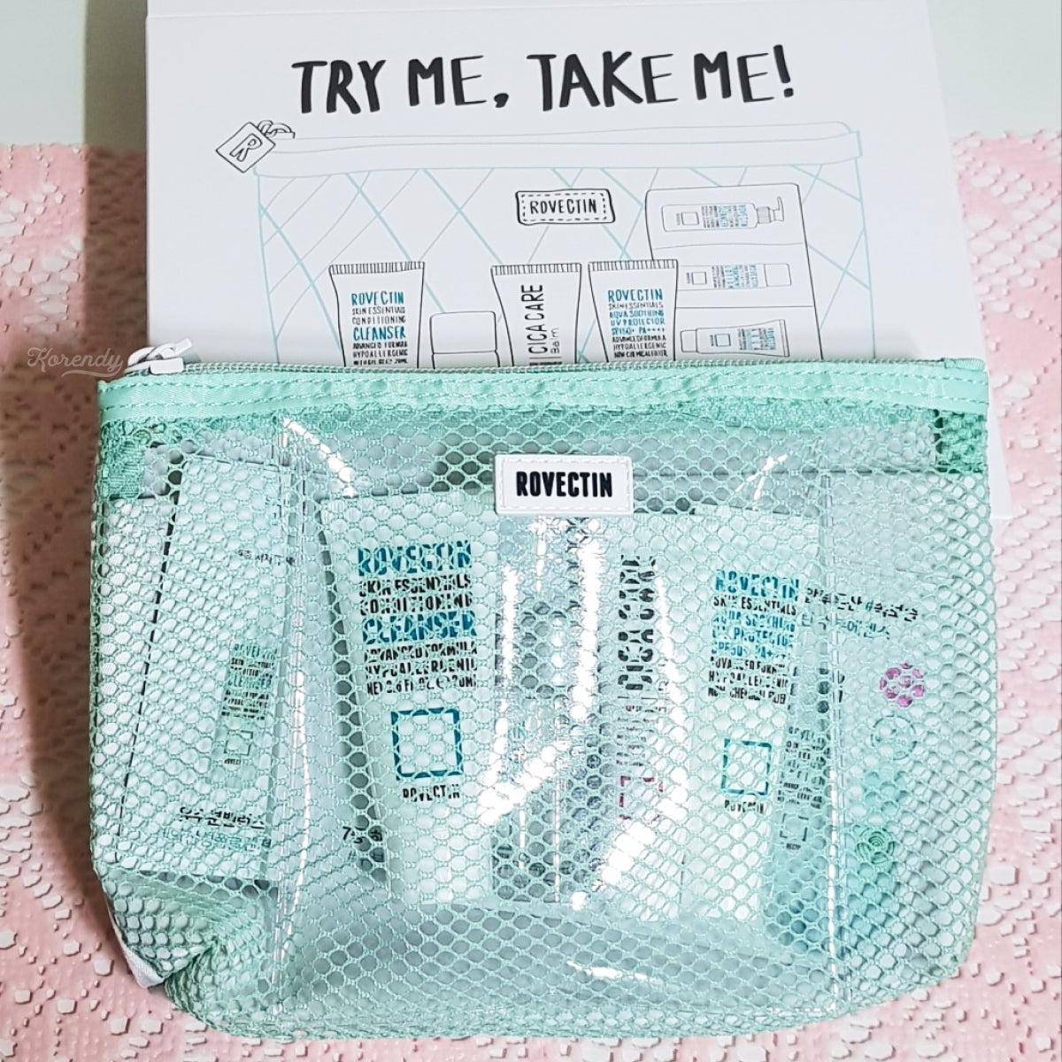 Rovectin - 4-Step Travel Kit Set Korendy Türkiye Turkey Kore Kozmetik Kbeauty Cilt Bakım 