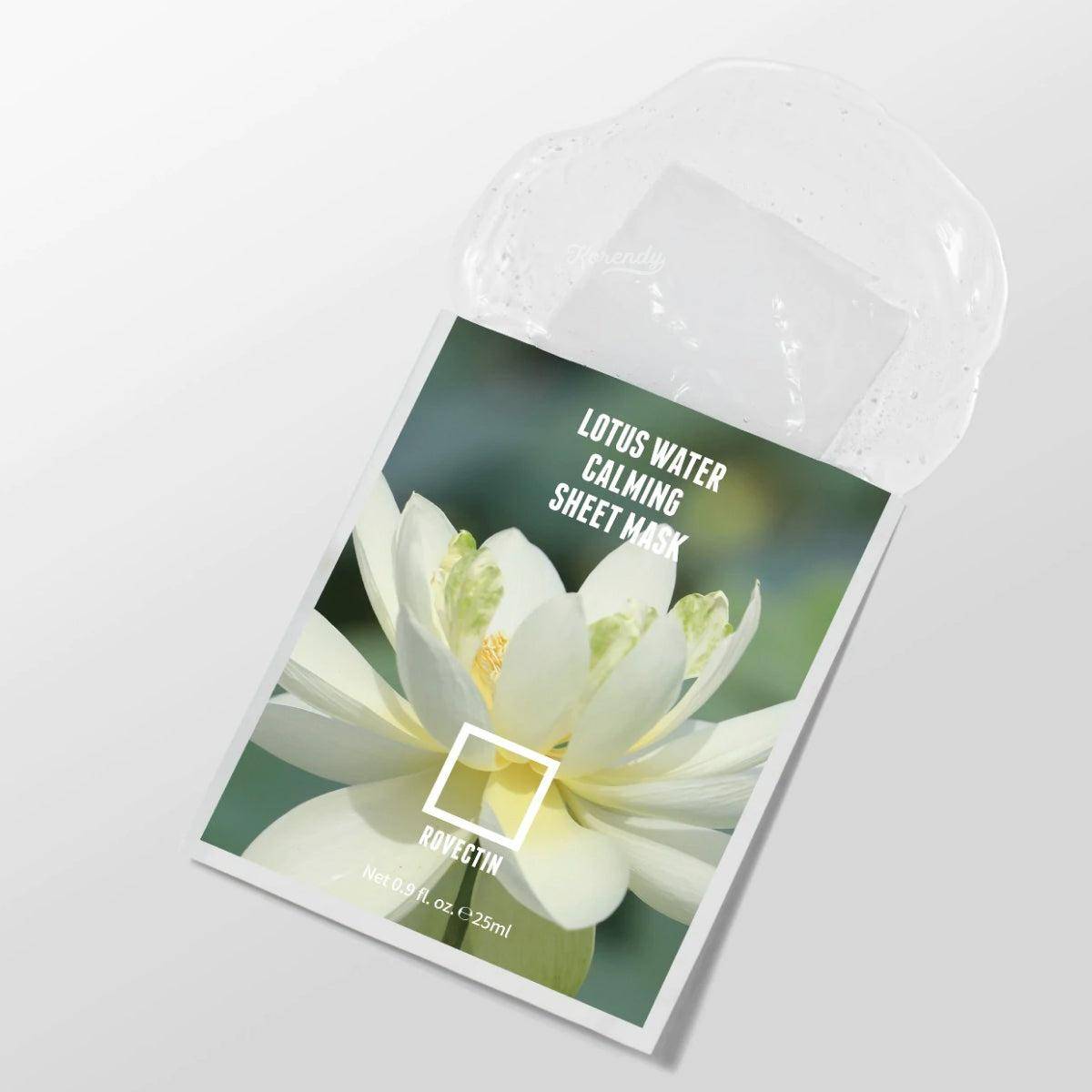 Rovectin Clean Lotus Water Calming Sheet Mask Sakinleştirici Nem Maskesi ml Tanıtım indirimli
