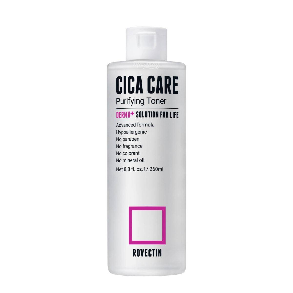 Rovectin - Cica Care Purifying Toner 260ml Tonik Korendy Türkiye Turkey Kore Kozmetik Kbeauty Cilt Bakım 