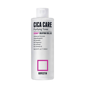 Rovectin - Cica Care Purifying Toner 260ml Tonik Korendy Türkiye Turkey Kore Kozmetik Kbeauty Cilt Bakım 