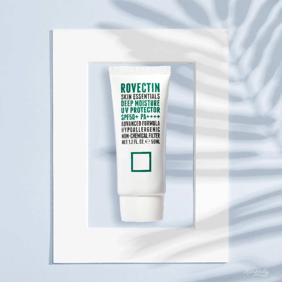 Rovectin - Deep Moisture UV Protector SPF50+ PA++++ 50ml (İlk 100 ad. %30 Tanıtım indirimli) Güneş Koruyucusu Korendy Türkiye Turkey Kore Kozmetik Kbeauty Cilt Bakım 