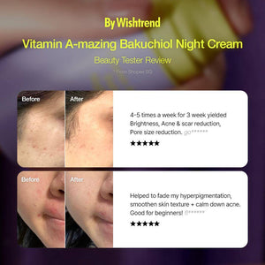 Wishtrend Vitamin A-mazing Bakuchiol Night Cream Kırışıklık Giderici Retinal Krem gr