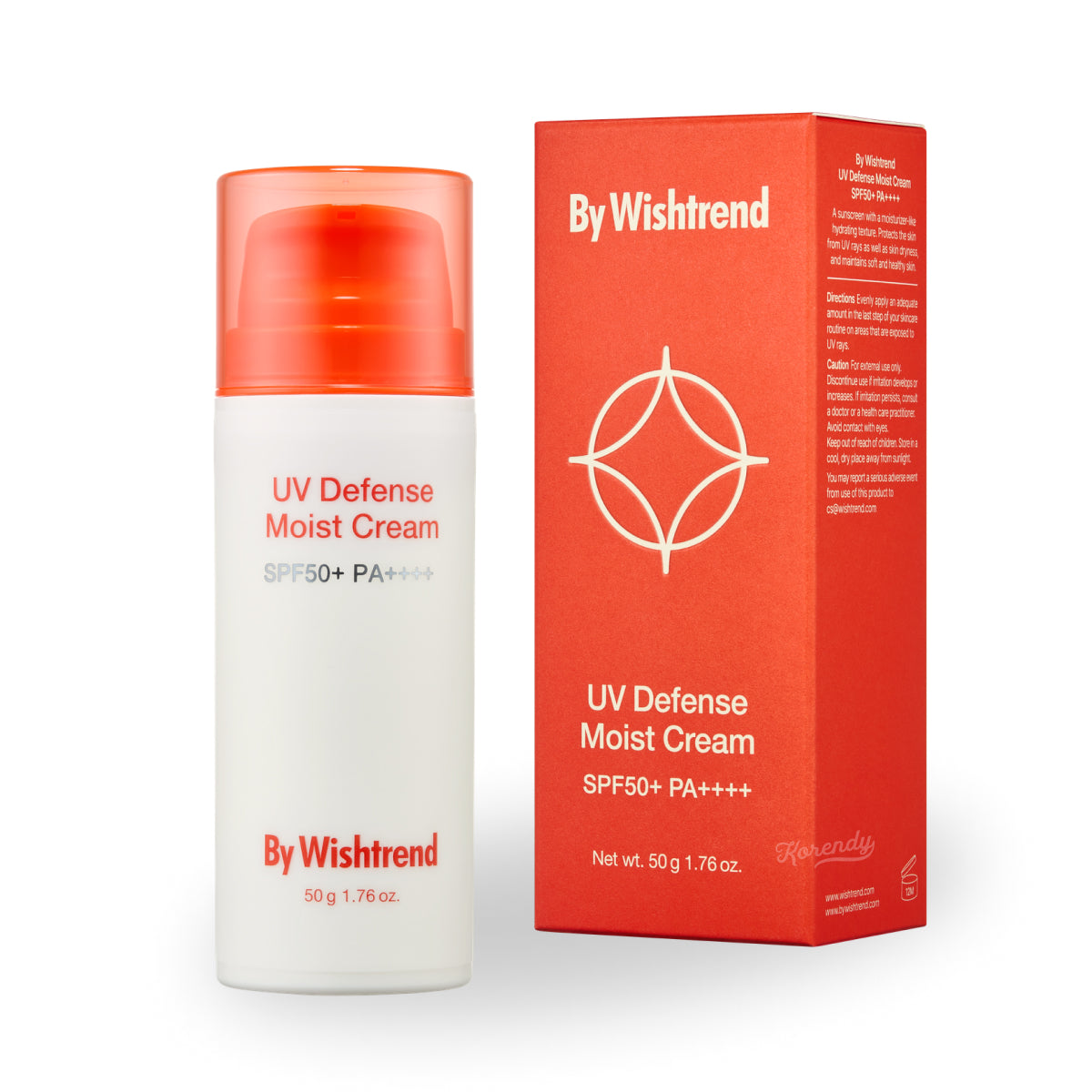 By Wishtrend - UV Defense Moist Cream SPF 50+ PA++++ Su Bazlı Yüksek Korumalı Güneş Kremi 50gr